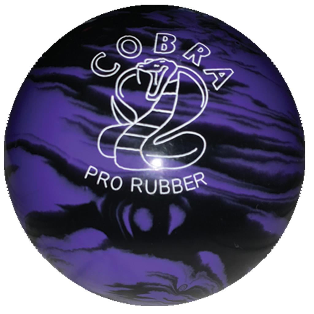 EPCO Duckpin Bowling Ball - Cobra Pro Rubber - Lavender & Black (4 3/4 inch- 3lbs. 6oz.) 1 Ball