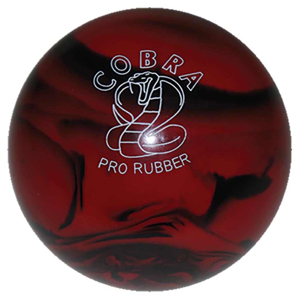 EPCO Duckpin Bowling Ball - Cobra Pro Rubber - Red & Black (5 inch- 3lbs. 10oz.) 1 Ball