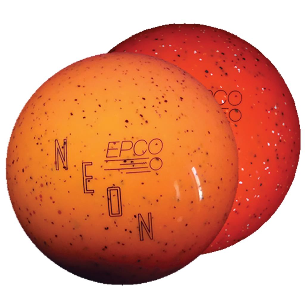 EPCO Duckpin Bowling Ball - Neon Speckled - Orange (4 7/8 inch- 3lbs. 12 oz.) 1 Ball