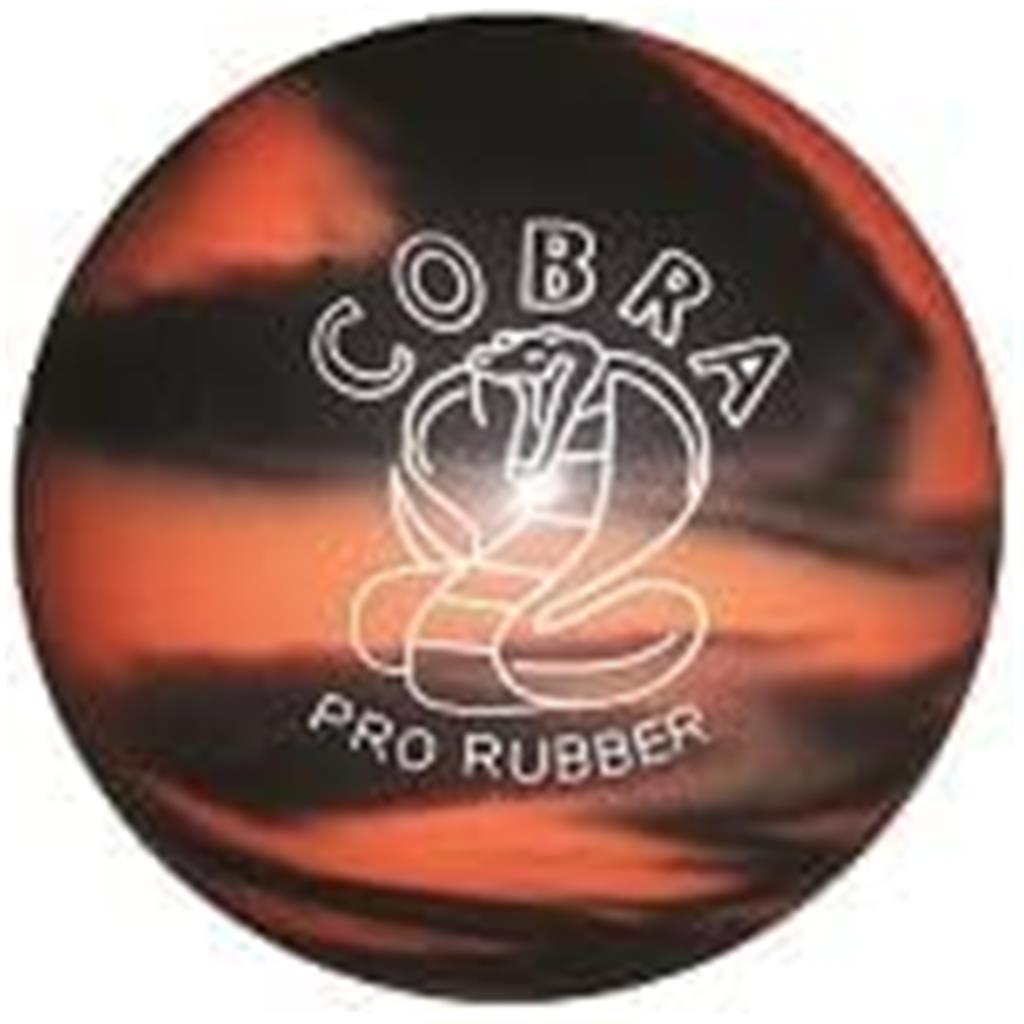 EPCO Candlepin Bowling Ball- Cobra Pro Rubber - Orange & Black (4 1/2 inch- 2lbs. 6oz.) 1 Ball