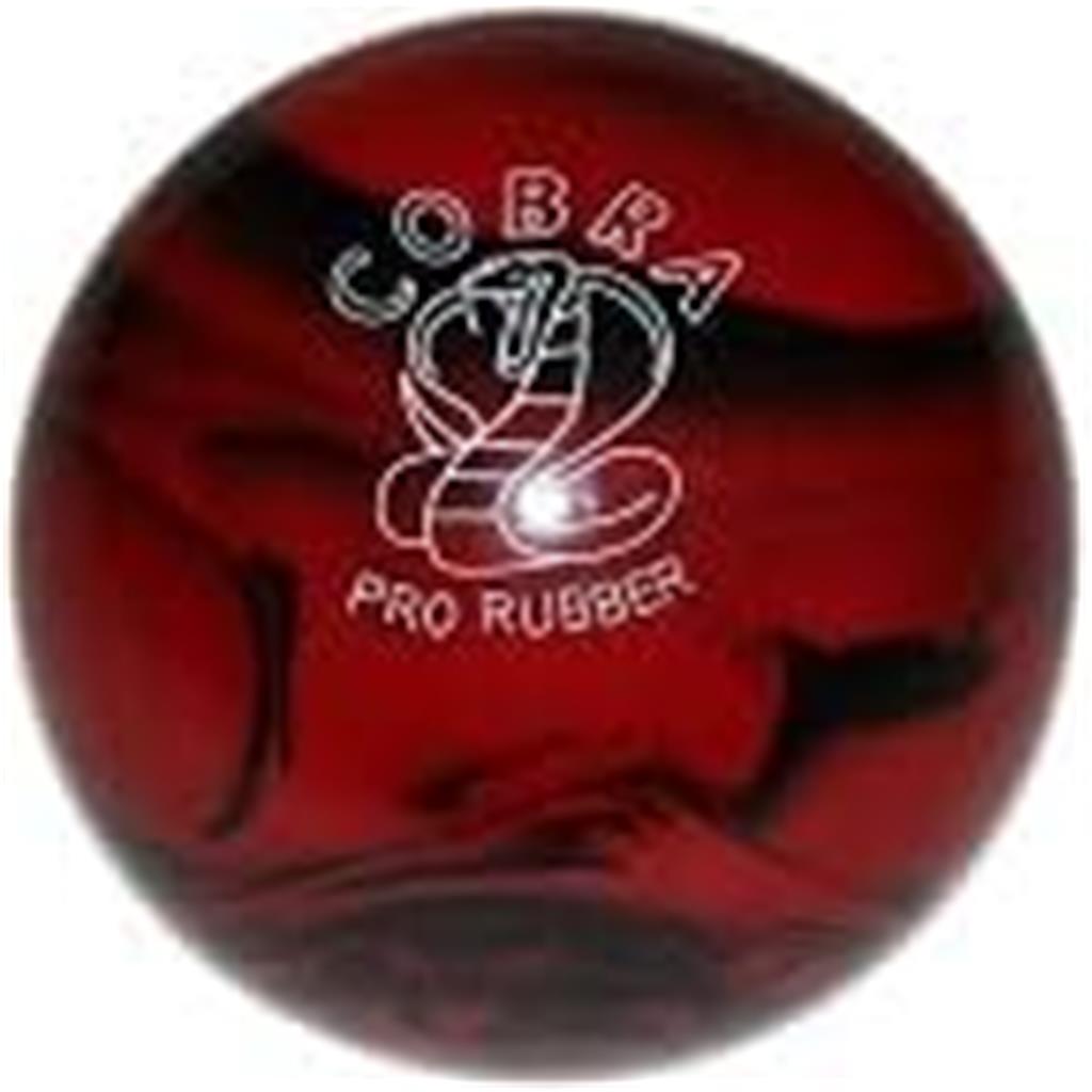 EPCO Candlepin Bowling Ball- Cobra Pro Rubber - Red & Black (4 1/2 inch- 2lbs.7oz.) 1 Ball