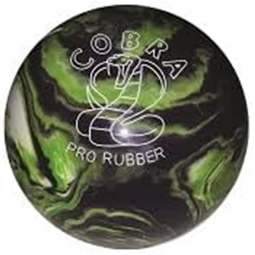 EPCO Candlepin Bowling Ball- Cobra Pro Rubber - Purple, Lime & White (4 1/2 inch- 2lbs.7oz.) 1 Ball