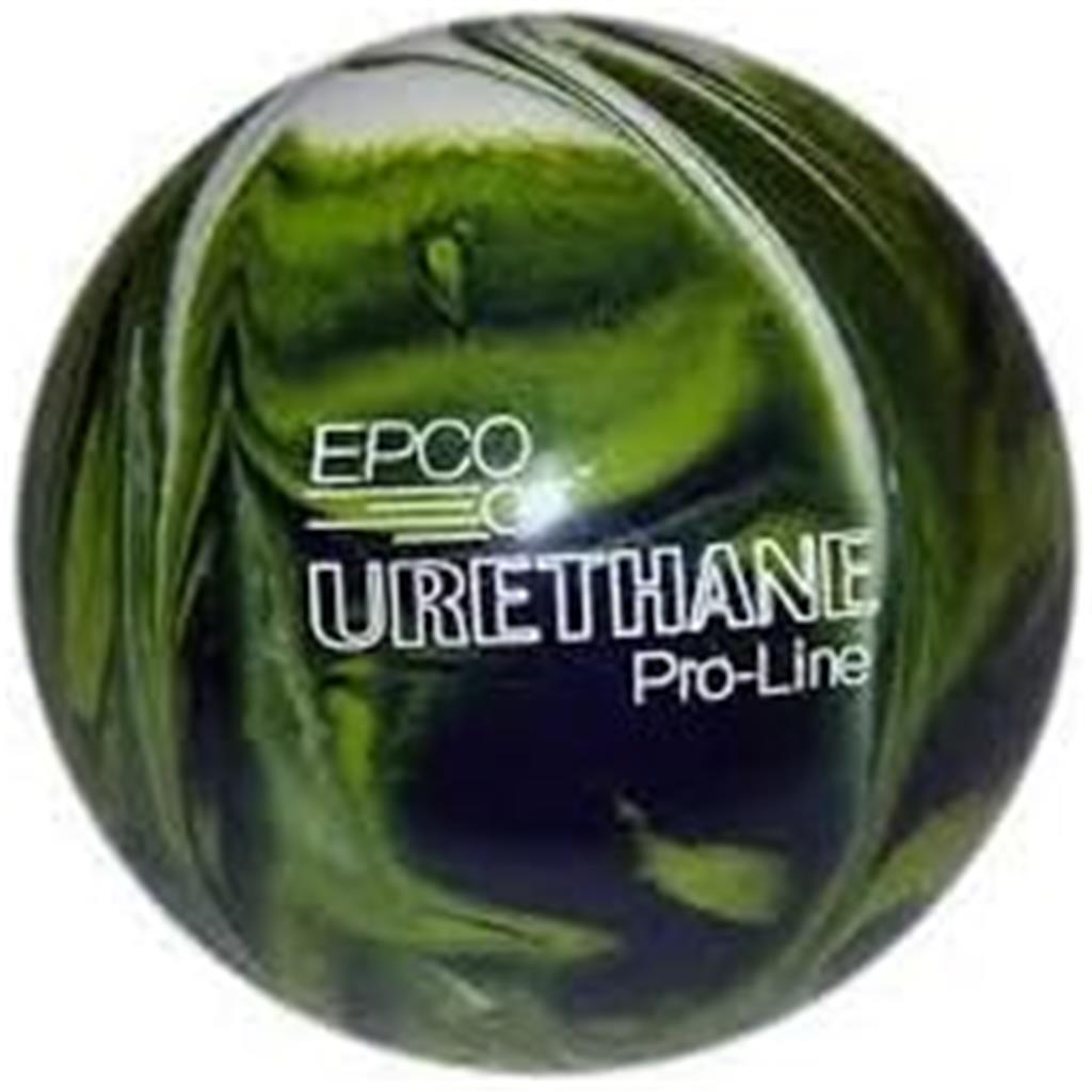 EPCO Candlepin Bowling Ball- Urethane - Lime Green, White & Navy (4 1/2 inch- 2lbs.7oz.) 1 Ball