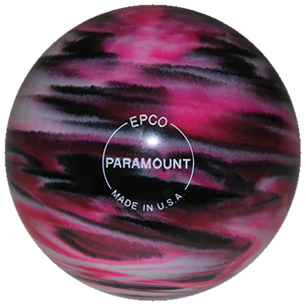 EPCO Duckpin Bowling Ball- Marbleized - Magenta, Black & White (4 3/4 inch- 3lbs. 6 oz.) 1 Ball