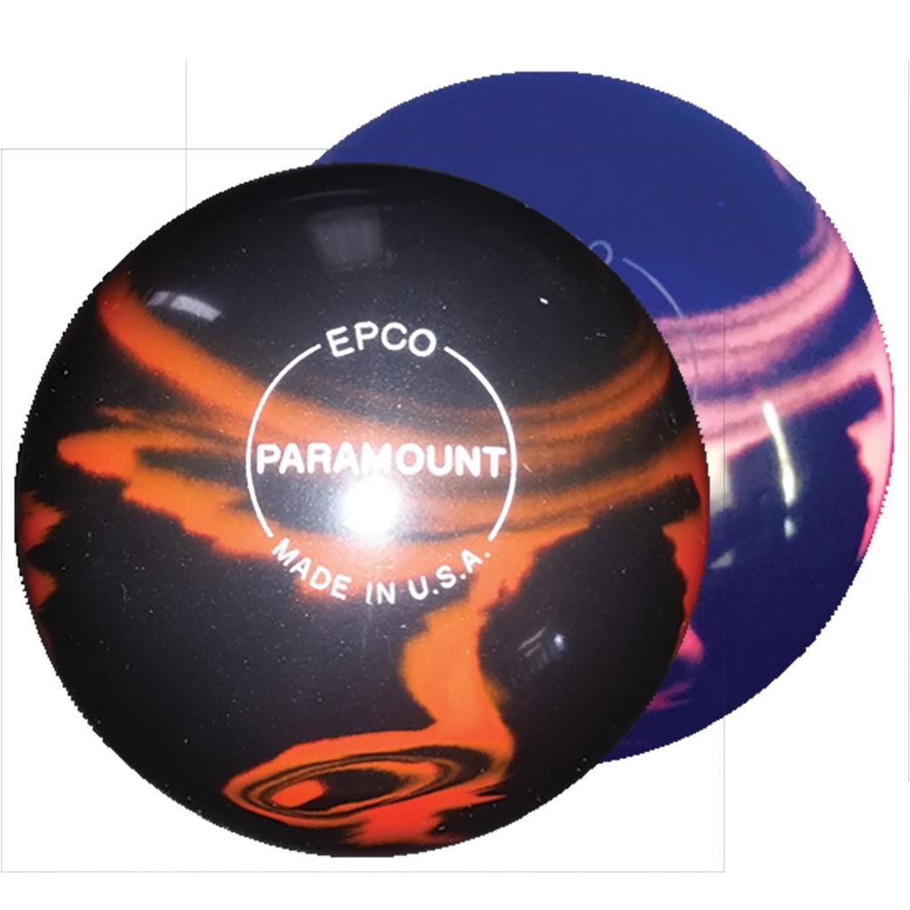 EPCO Duckpin Bowling Ball- Marbleized Glow - Red & Black (4 7/8 inch - 3lbs 8oz)1 Ball