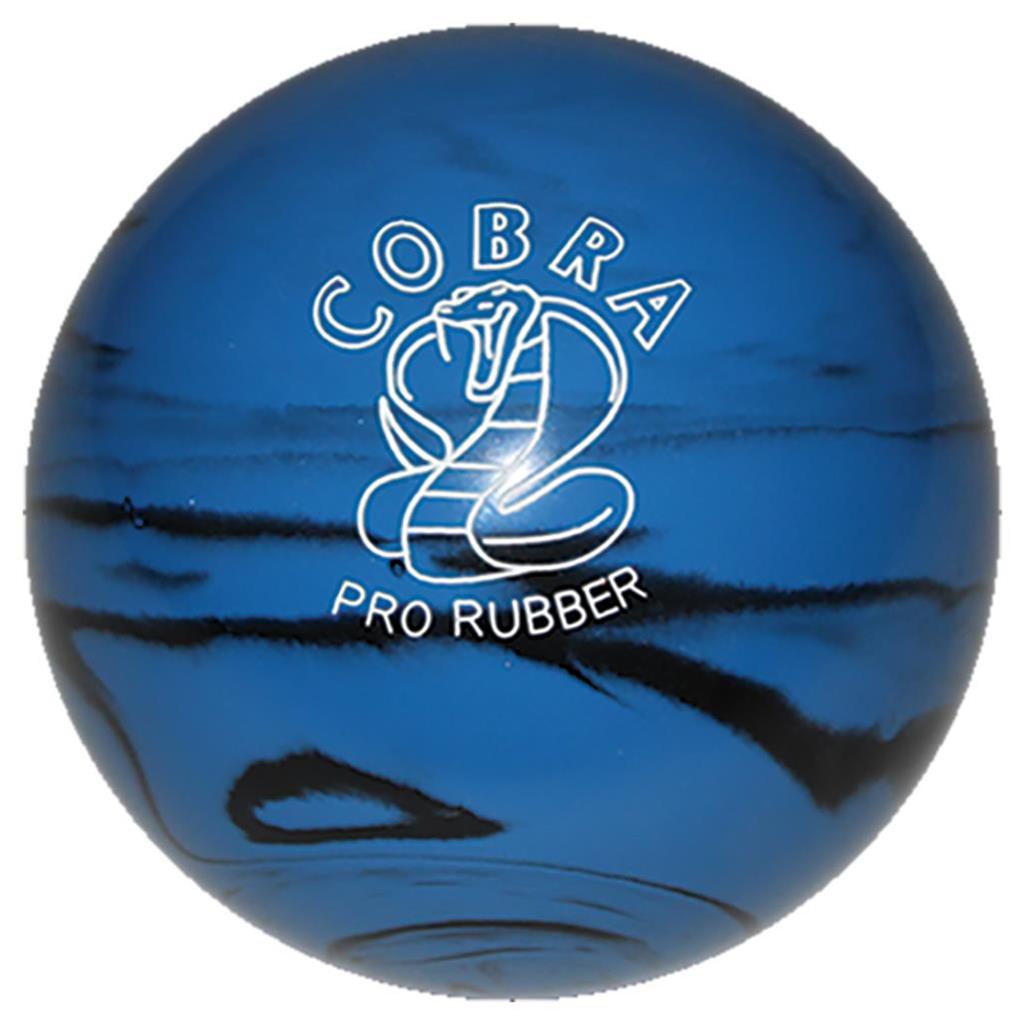 EPCO Duckpin Bowling Ball - Cobra Pro Rubber - Blue & Black (4 3/4 inch- 3lbs. 6oz.) 1 Ball