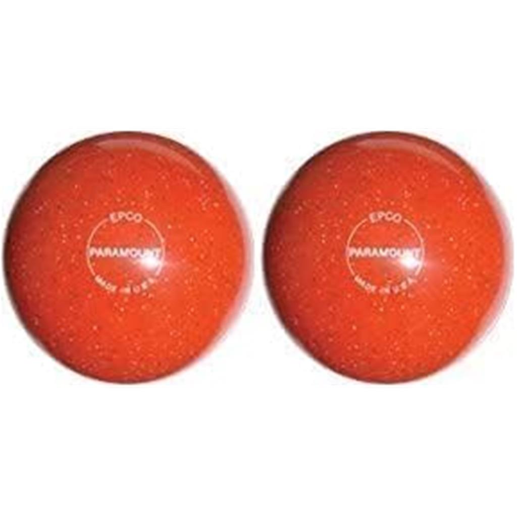 EPCO Duckpin Bowling Balls- Speckled House Ball - Orange 4 7/8 inch- 3lbs. 12 oz. 2 Balls