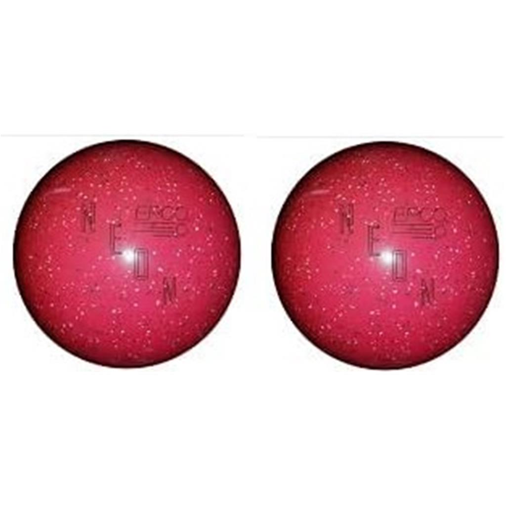 EPCO Duckpin Bowling Balls- Neon Speckled - Magenta- 4 7/8 inch- 3lbs. 12 oz. 2 Balls