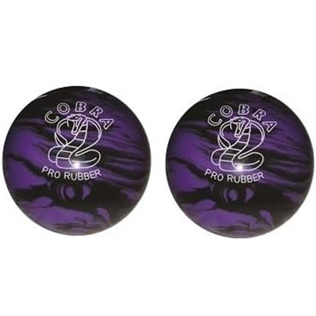 EPCO Duckpin Bowling Ball - Cobra Pro Rubber - Lavender & Black (5 inch- 3lbs. 10oz.) - 2 Balls 