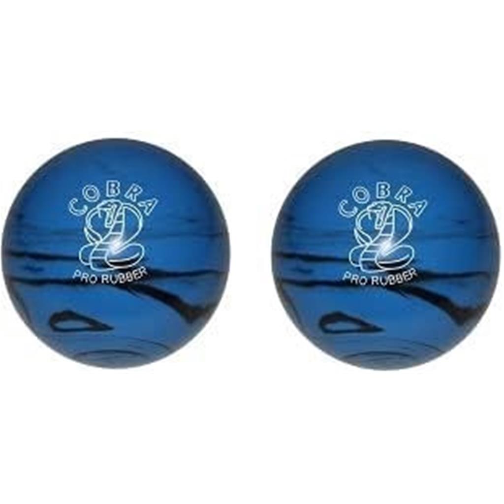 EPCO Duckpin Bowling Ball - Cobra Pro Rubber - Blue & Black (4 7/8 inch- 3lbs. 10oz.) - 2 Balls