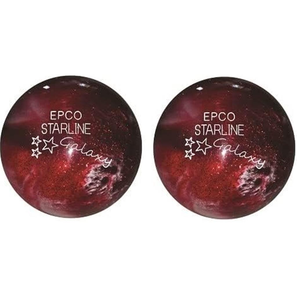 EPCO Duckpin (5-Pin) Starline Galaxy -Red - 4 7/8", 3lbs 8oz 2 Balls