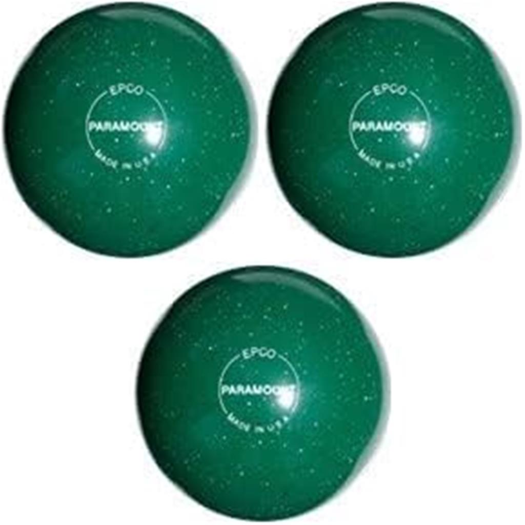 EPCO Duckpin Bowling Balls - Speckled House Ball - Green (5 inch- 3lbs. 10 oz.) 3 Balls