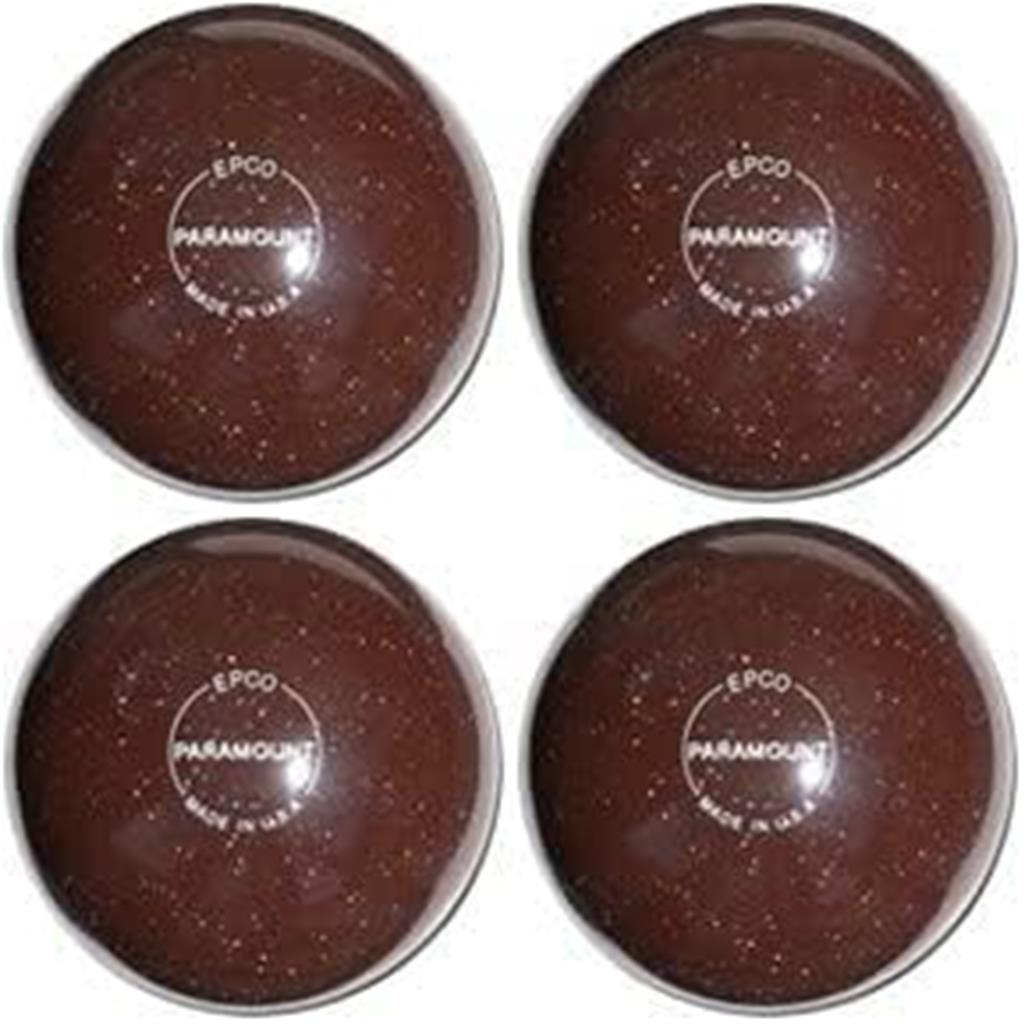 EPCO Candlepin Bowling Balls - Paramount Speckled - Brown (4 1/2 inch- 2lbs. 6oz.) 4 Balls