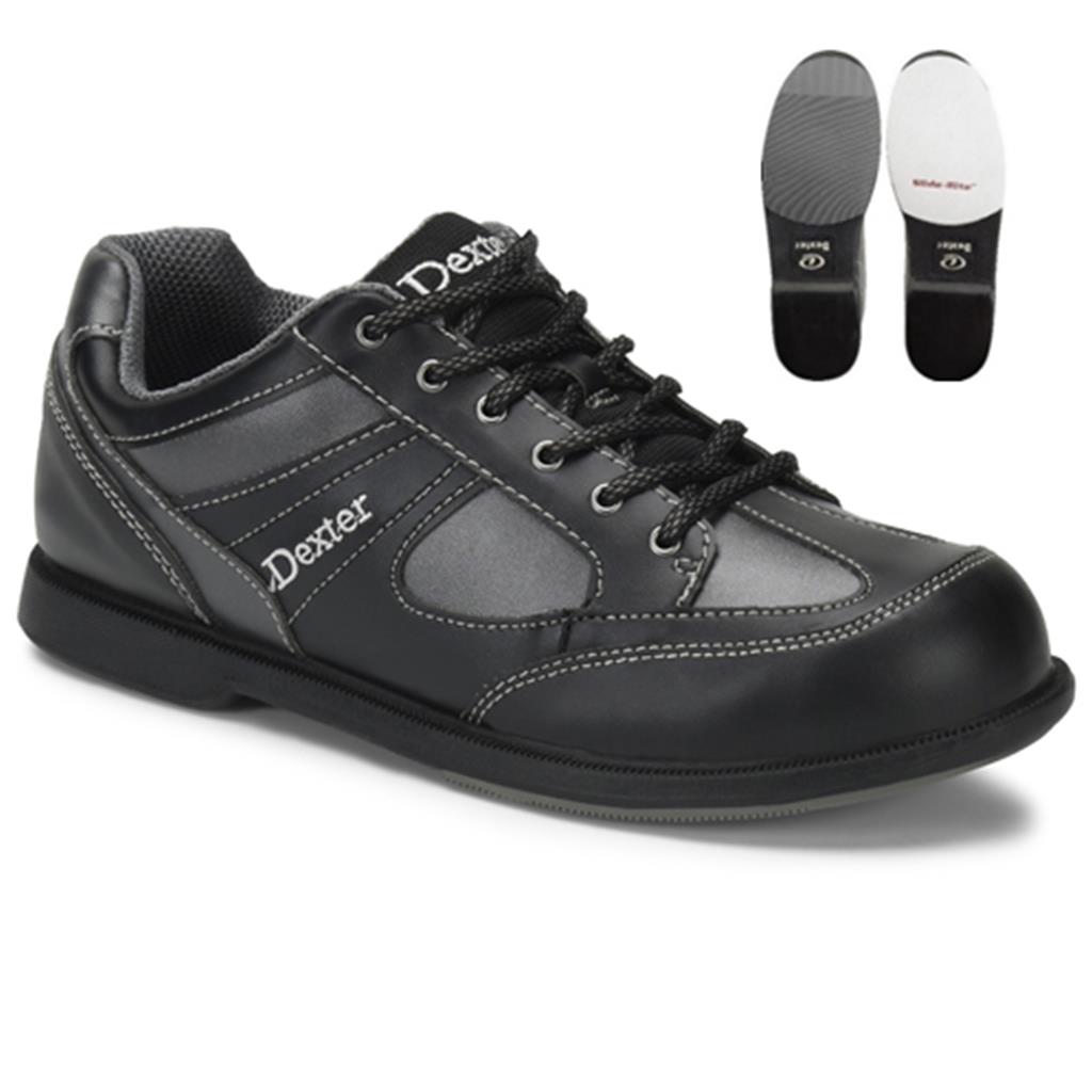 Dexter Mens Pro Am II LEFT HANDED Bowling Shoes - Black/Grey Alloy