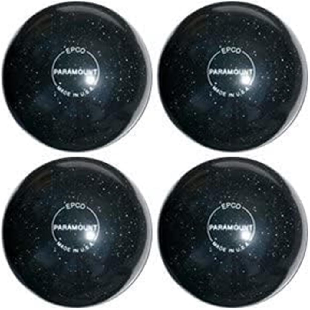 EPCO Candlepin Bowling Balls - Paramount Speckled - Black (4 1/2 inch- 2lbs. 6oz.) 4 Balls