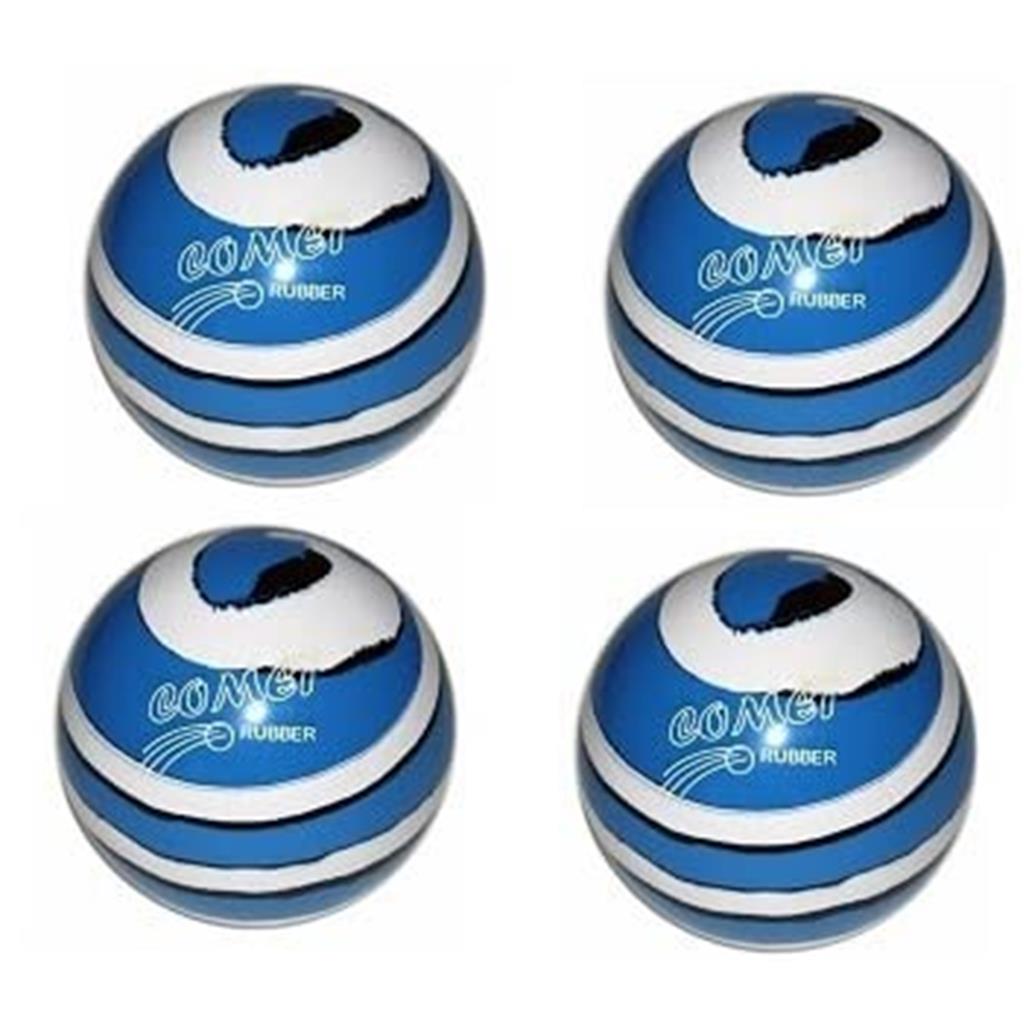 EPCO Candlepin Bowling Balls - Comet Rubber - Royal with White & Black (4 1/2 inch- 2lbs. 7oz.) 4 Balls