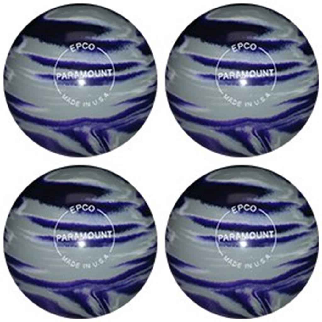 EPCO Candlepin Bowling Ball- Marbleized - Purple, Grey & White (4 1/2 inch- 2lbs. 5oz.) 4 Balls