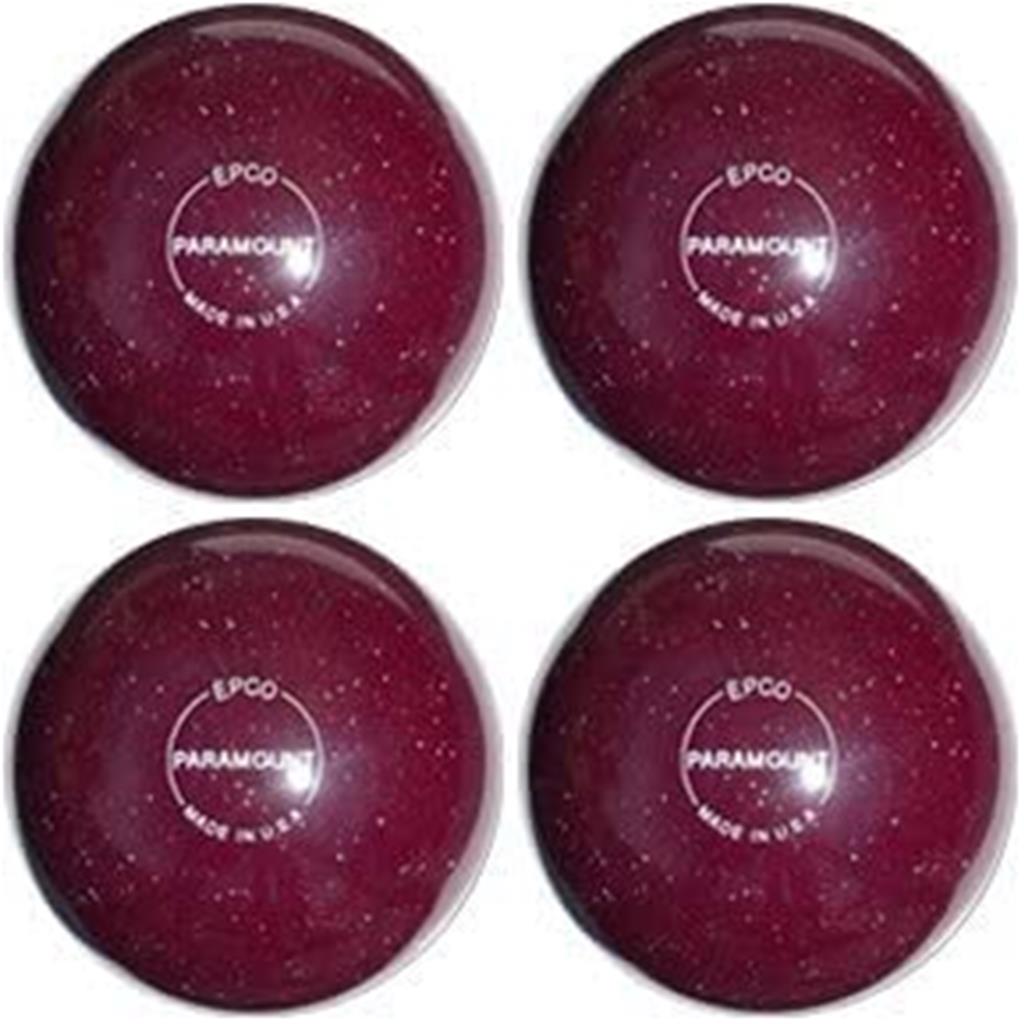 EPCO Candlepin Bowling Balls - Paramount Speckled - Cranberry (4 1/2 inch- 2lbs. 6oz.) 4 Balls