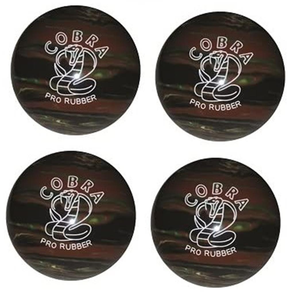 EPCO Candlepin Bowling Balls - Cobra Pro Rubber - Camouflage (4 1/2 inch- 2lbs. 7oz.) 4 Balls