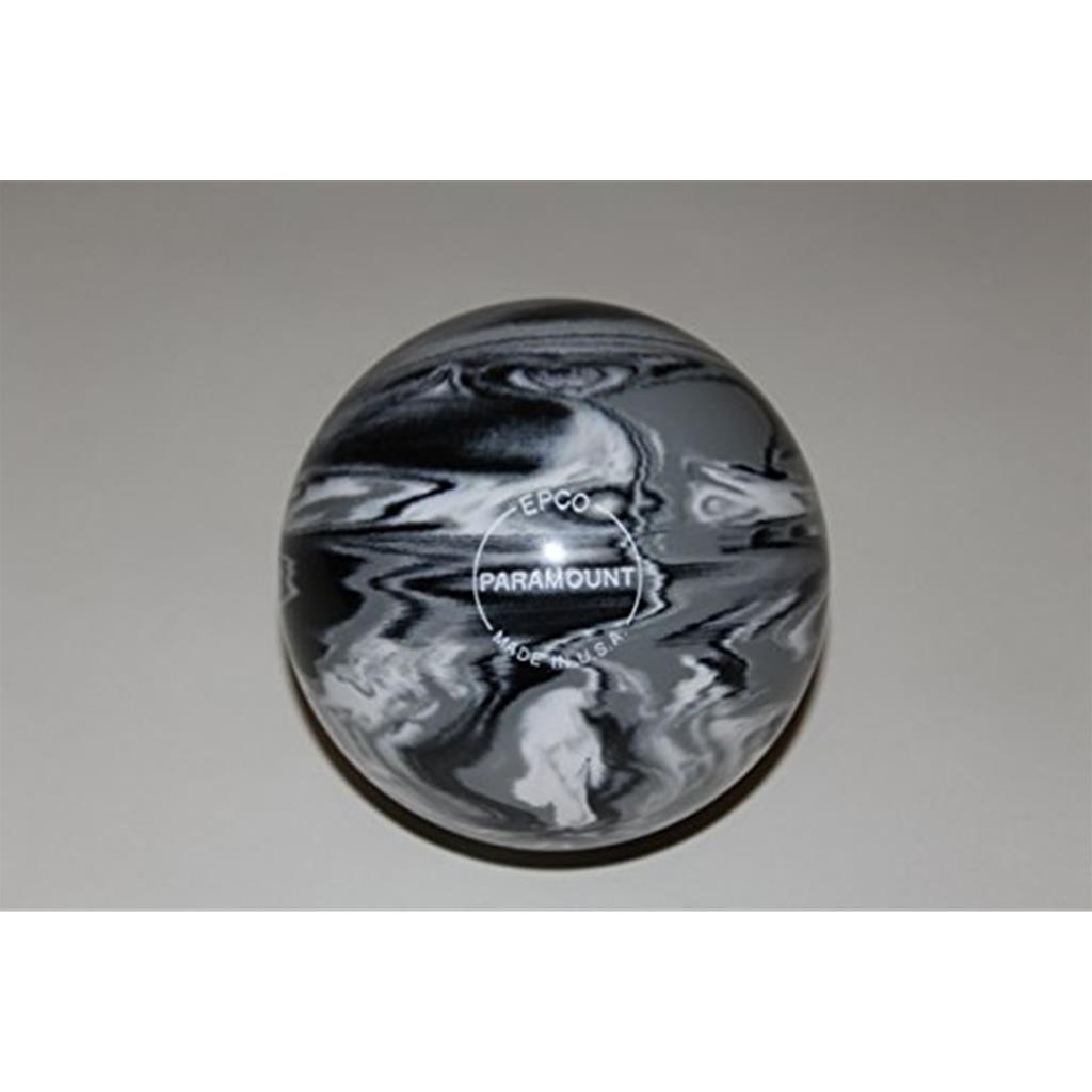 EPCO Candlepin Bowling Ball- Marbleized - Black, White & Grey -(4 1/2 inch- 2lbs. 6oz.) 1 Ball