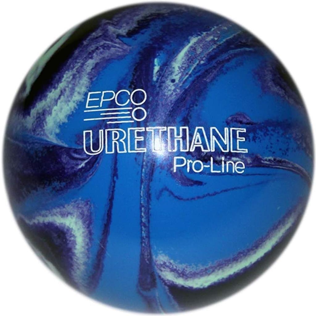 EPCO Candlepin Bowling Ball- Urethane - Purple, Blue & Mint (4 1/2 inch- 2lbs.6oz.) 1 Ball