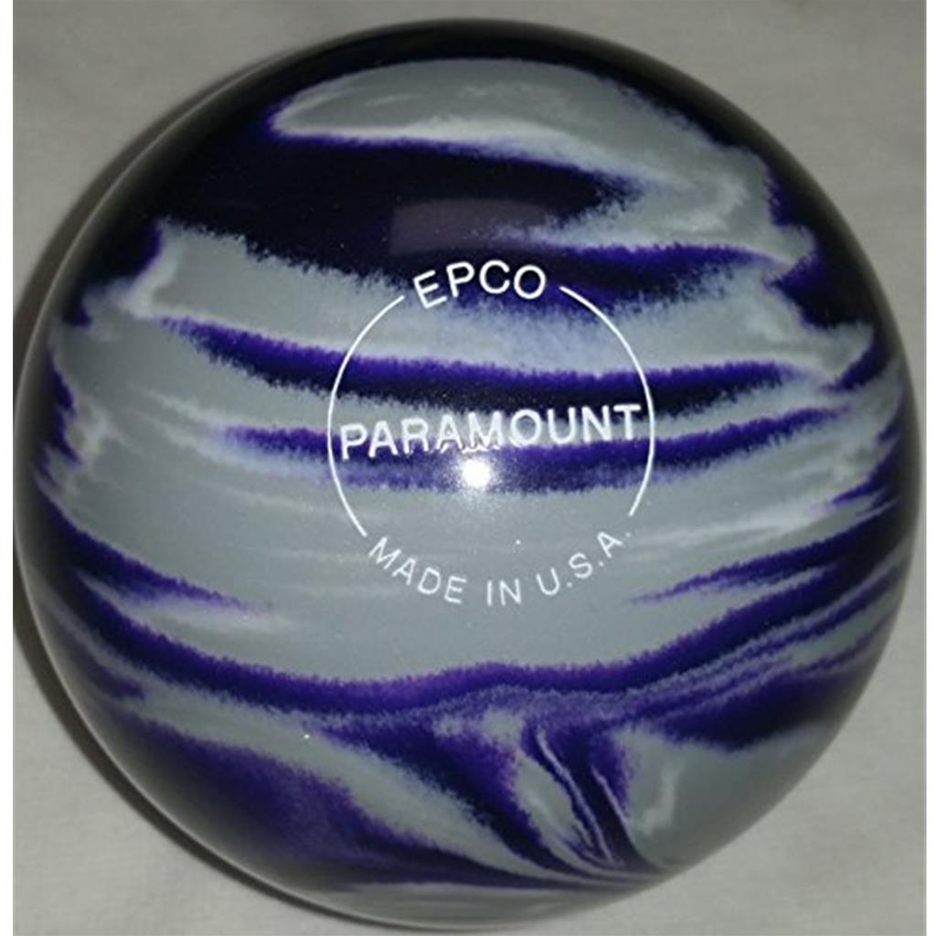 EPCO Candlepin Bowling Ball- Marbleized - Purple, Grey & White (4 1/2 inch- 2lbs. 6oz.) 1 Ball