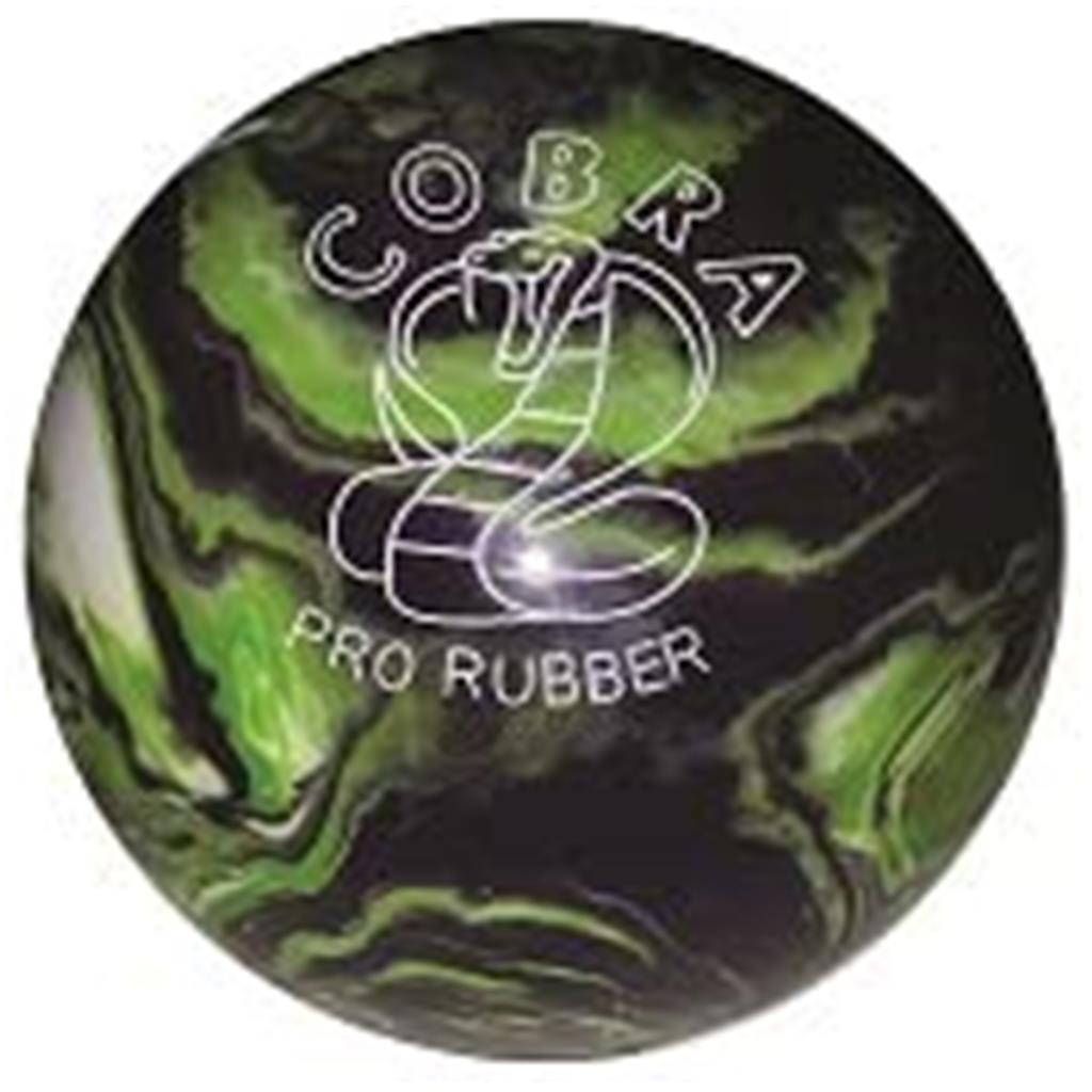 EPCO Candlepin Bowling Ball- Cobra Pro Rubber - Purple, Lime & White (4 1/2 inch- 2lbs. 6oz.) 1 Ball