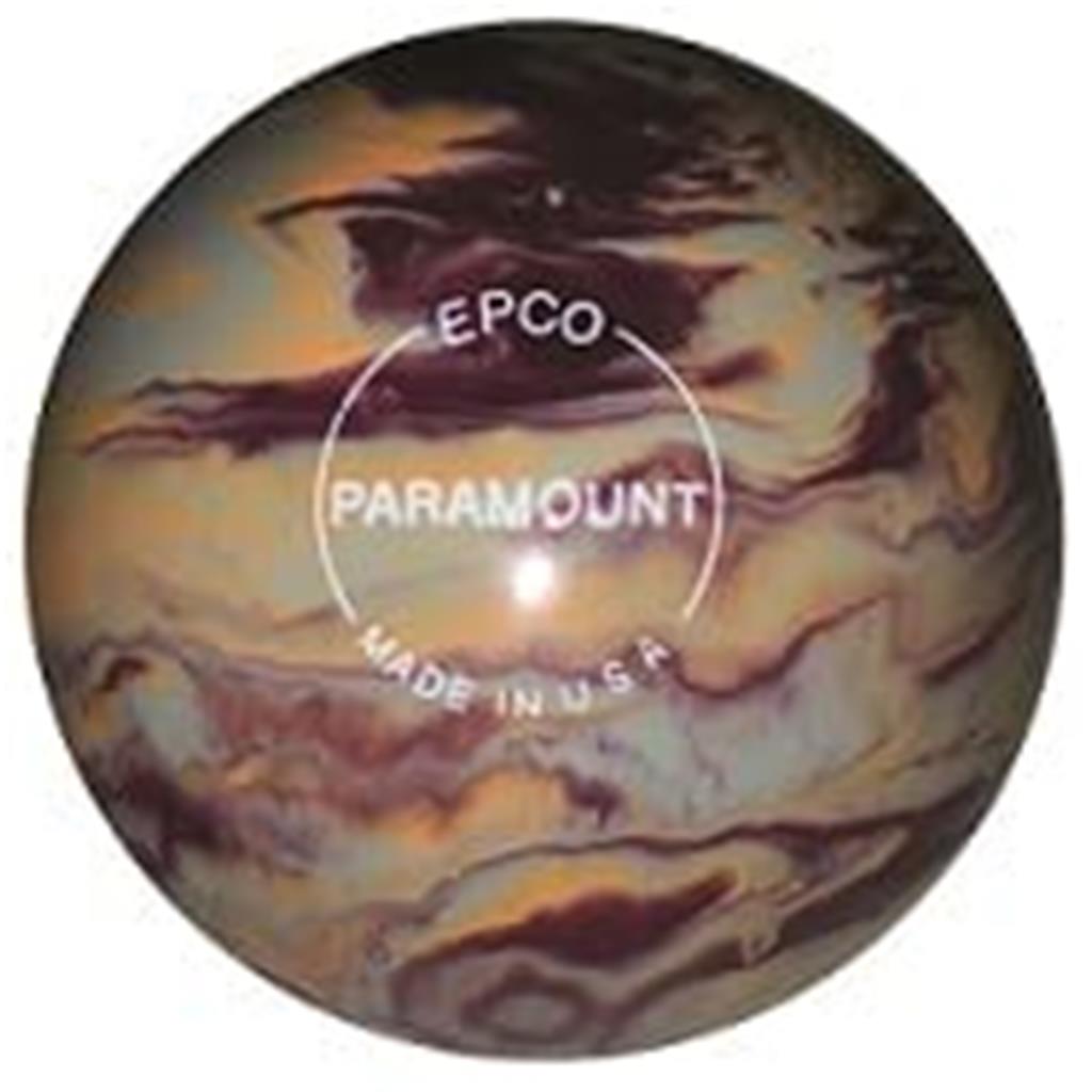 EPCO Candlepin Bowling Ball- Burgundy, Peach & Grey (4 1/2 inch- 2lbs. 6oz.) 1 Ball