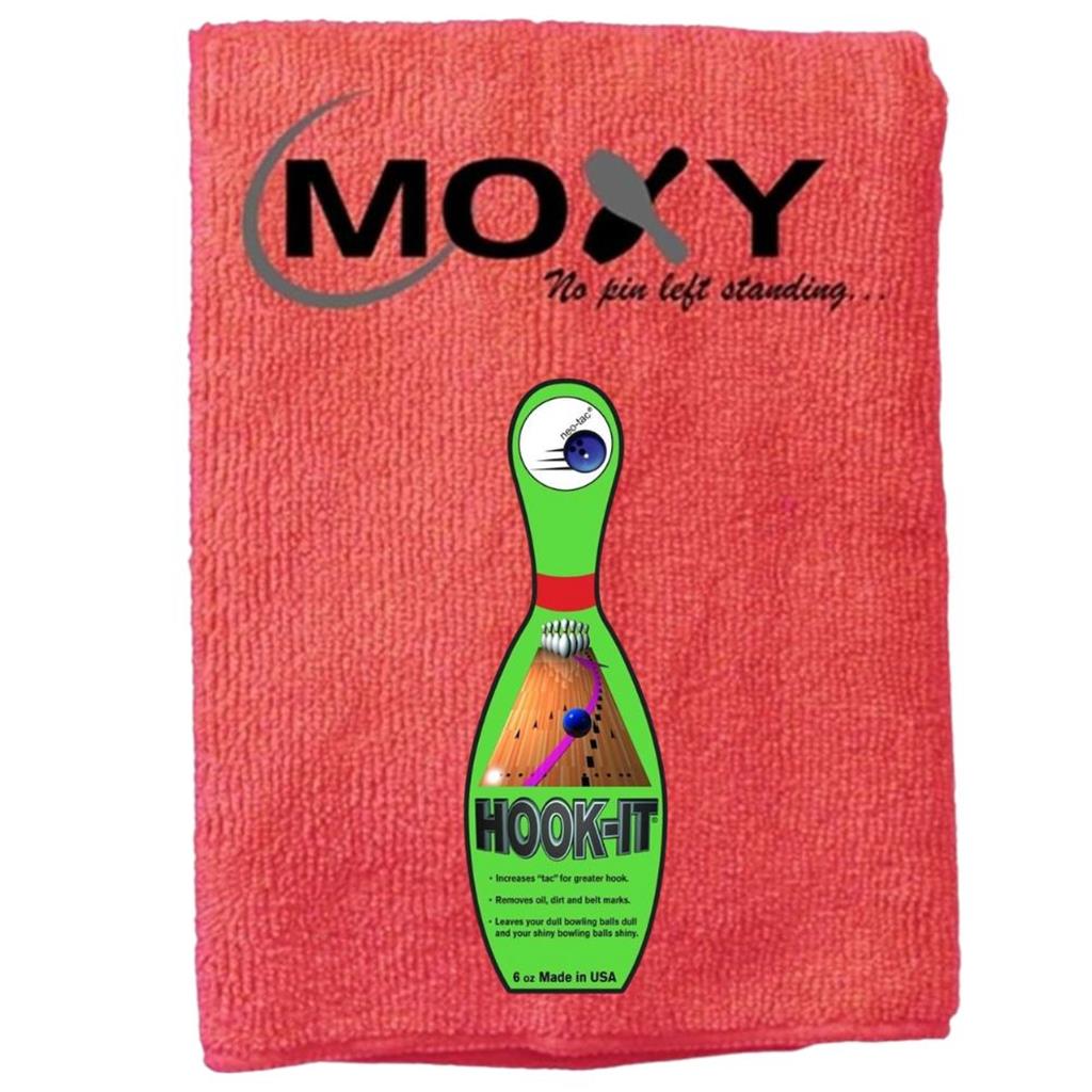 Neo Tac Hook It Bowling Ball Cleaner - 6oz with Moxy Micro Fiber Cleaning Towel (Red)