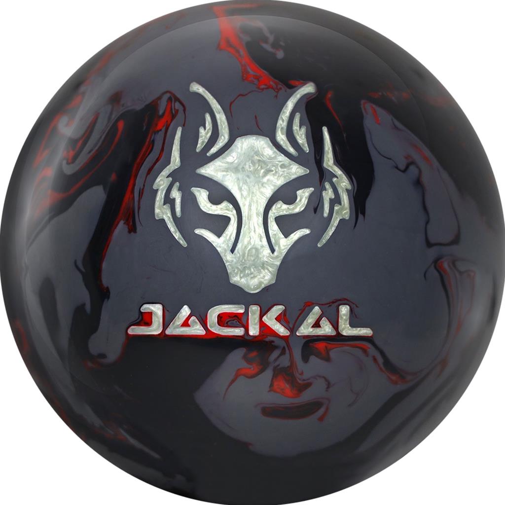 Motiv PRE-DRILLED Jackal Onyx Bowling Ball - Black/Gray/Red