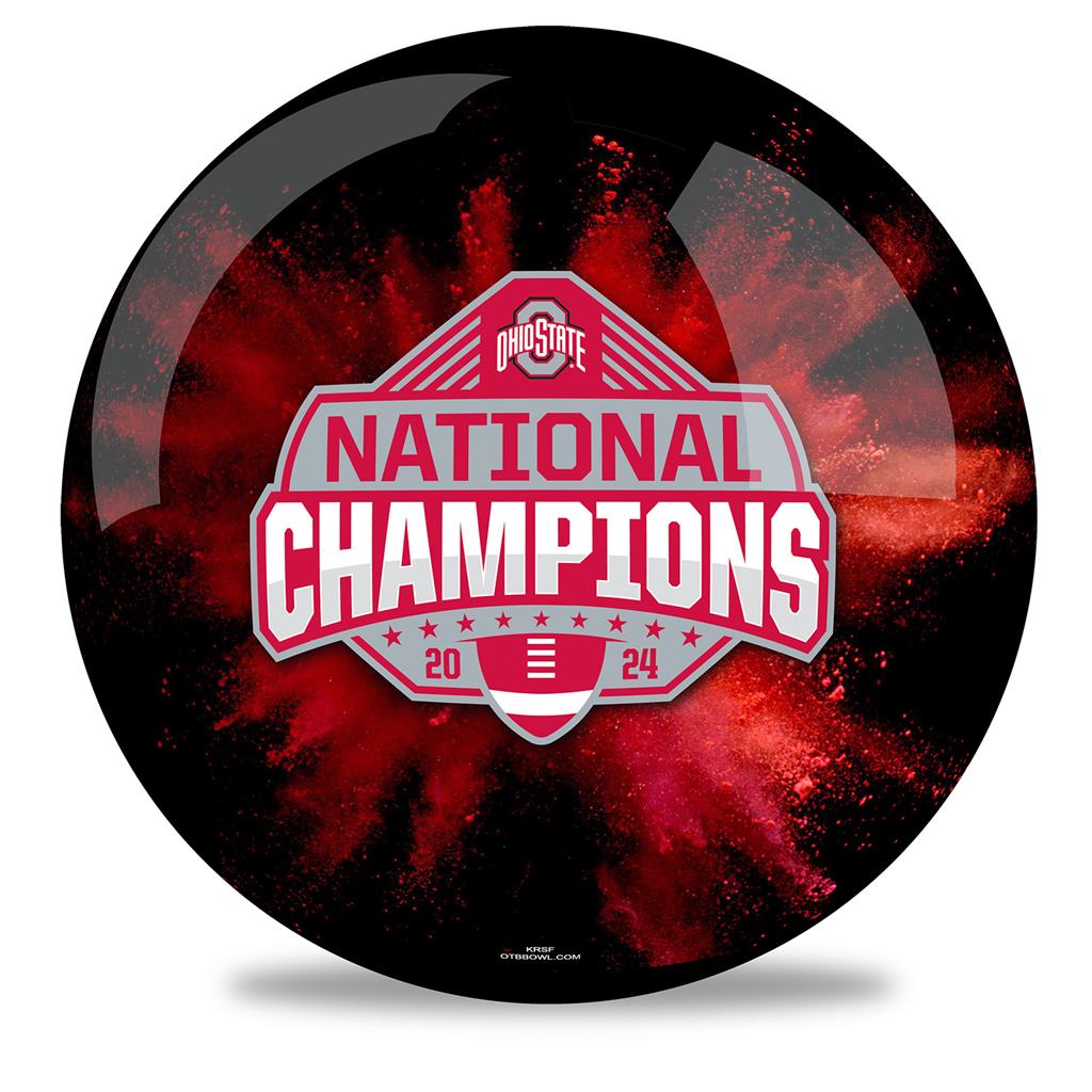 Ohio State National Championship Bowling Ball - Black