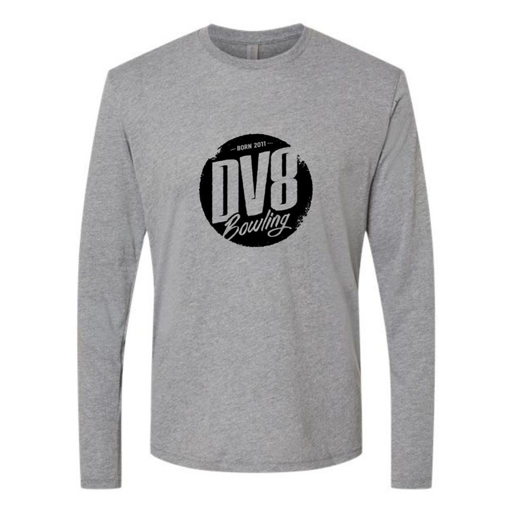 Black Logo DV8 Bowling Long Sleeve - Premier Heather