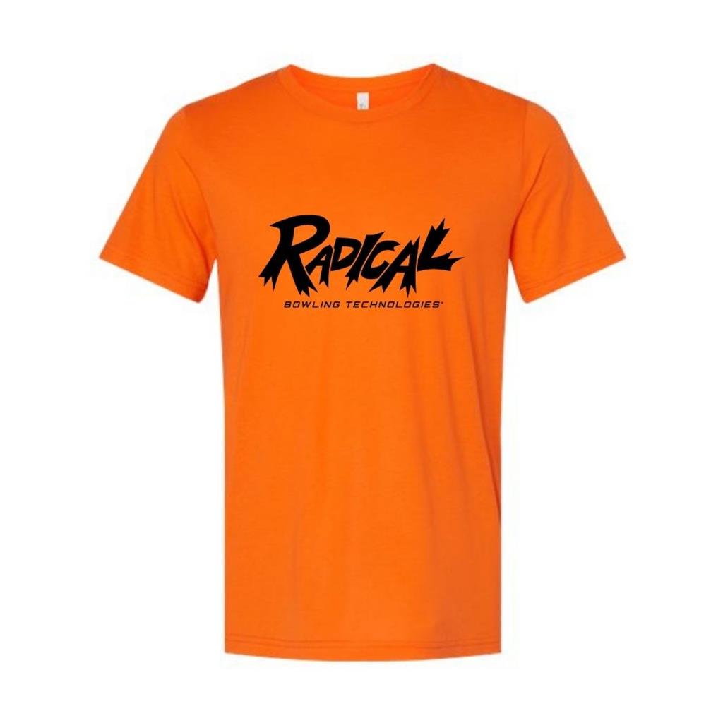 Black Logo Radical Tee - Orange