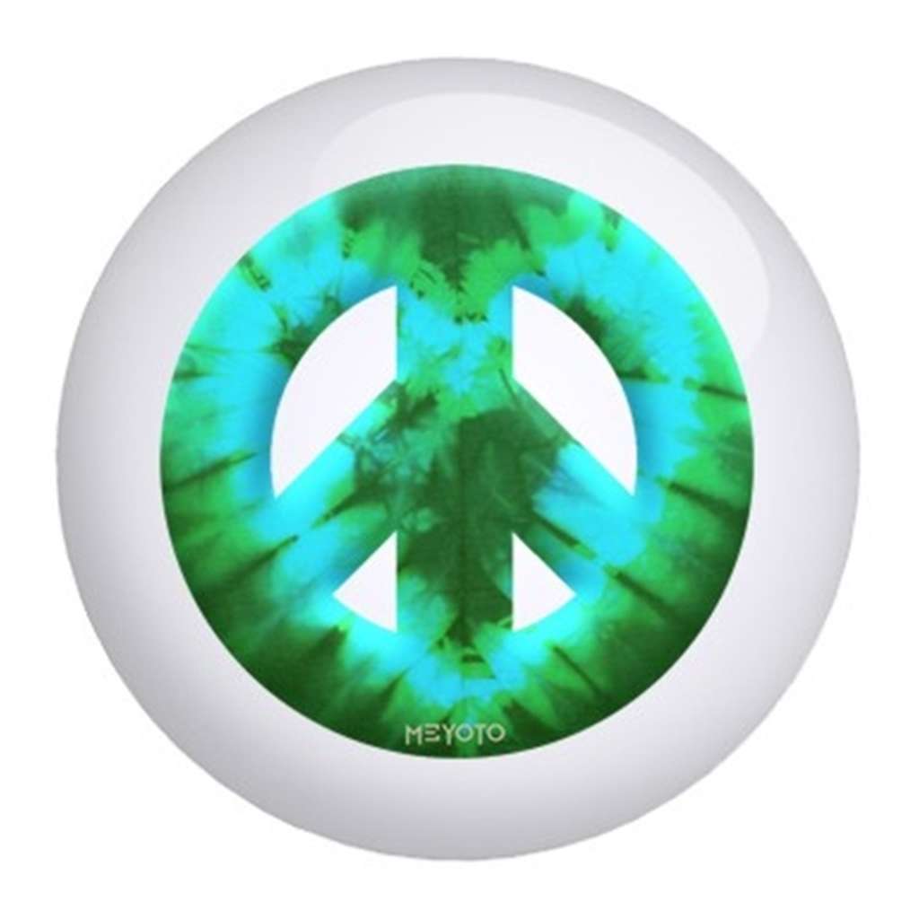 Green Heart Tie Dye Meyoto Bowling Ball